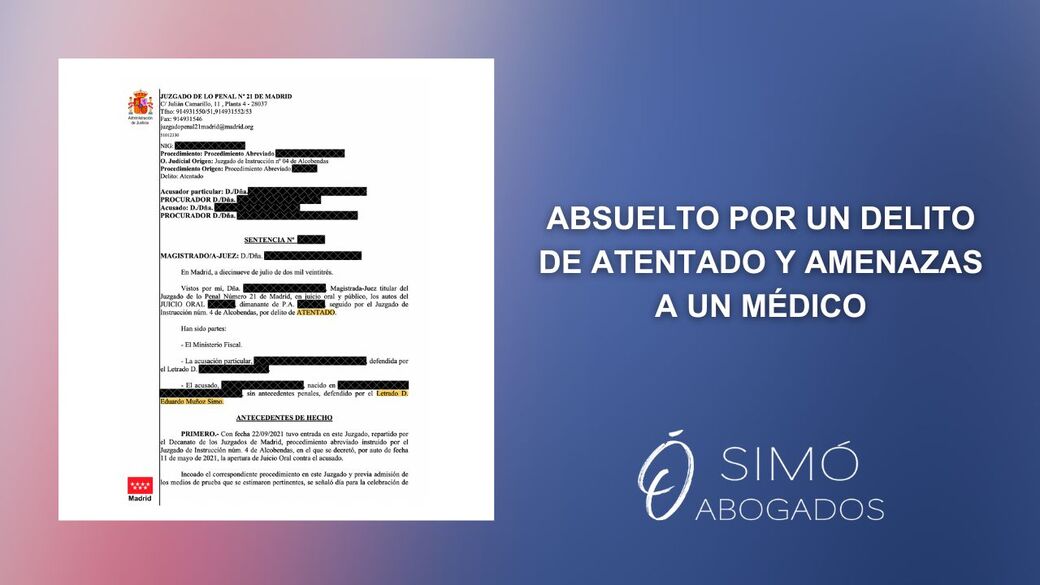 Absuelto por agresión y amenazas en Águilas