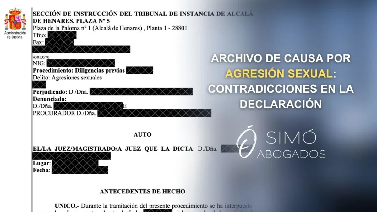 Archivo por agresión sexual por contradicciones