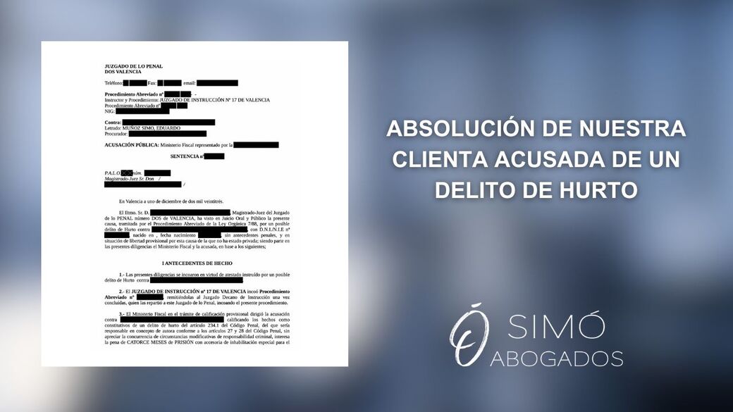 Hurto en clínica dental: absolución por falta de pruebas