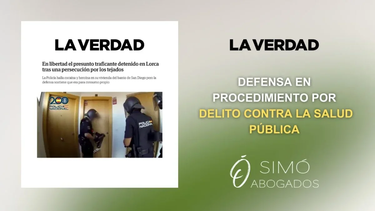 Consumo propio o tráfico de drogas: defensa en Lorca