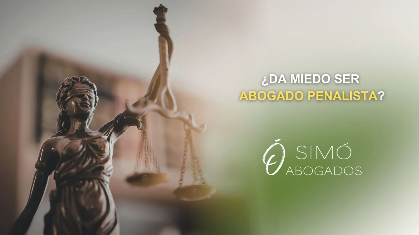 ¿Da miedo dedicarse al Derecho Penal?