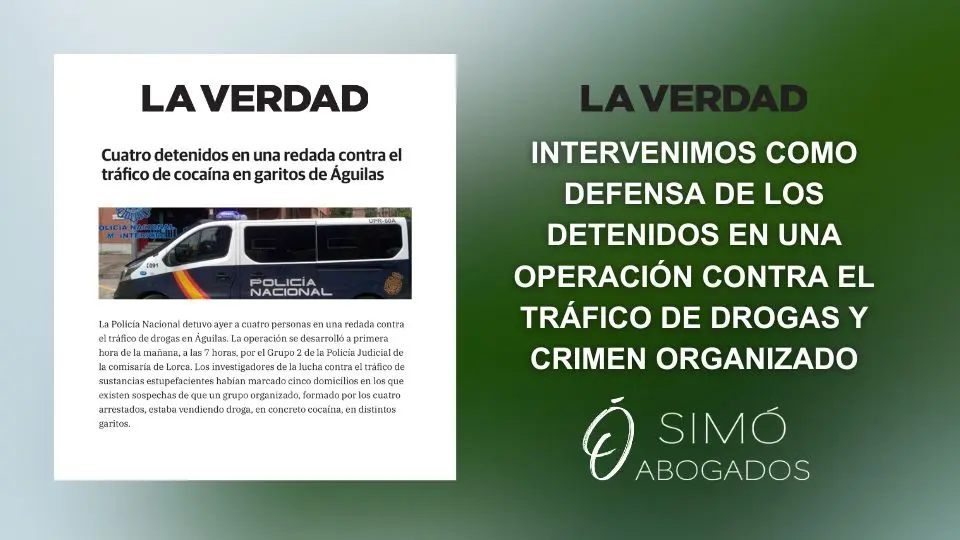 Narcotráfico en Águilas: cuatro detenidos