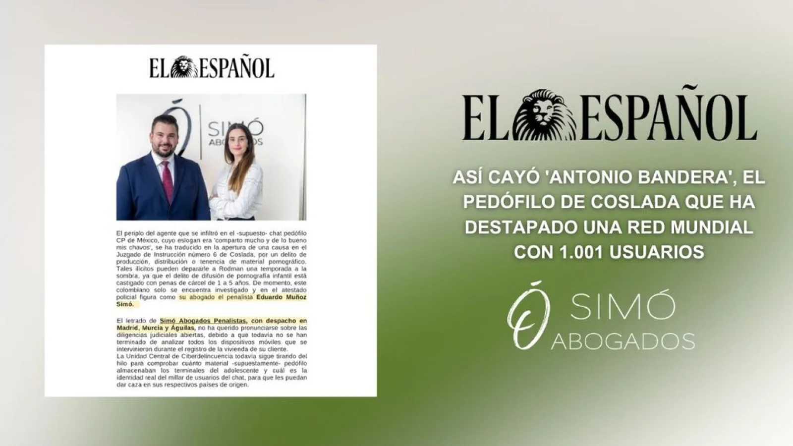 Pedófilo en Coslada destapa red mundial de usuarios