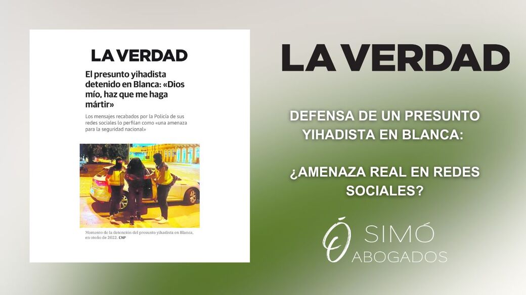 Defensa de presunto yihadista detenido en Blanca