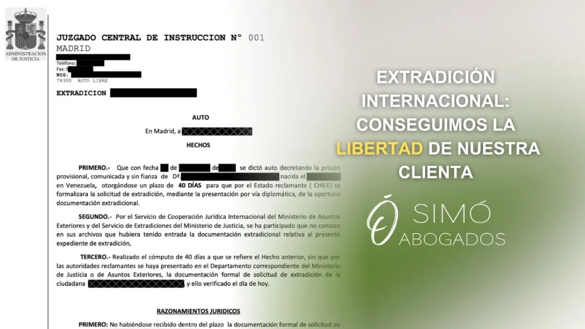 Extradición internacional: libertad por el plazo legal