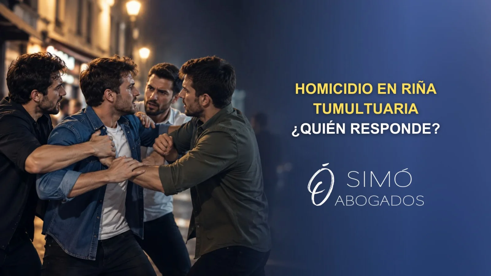 Homicidio en riña tumultuaria: quién responde y cómo