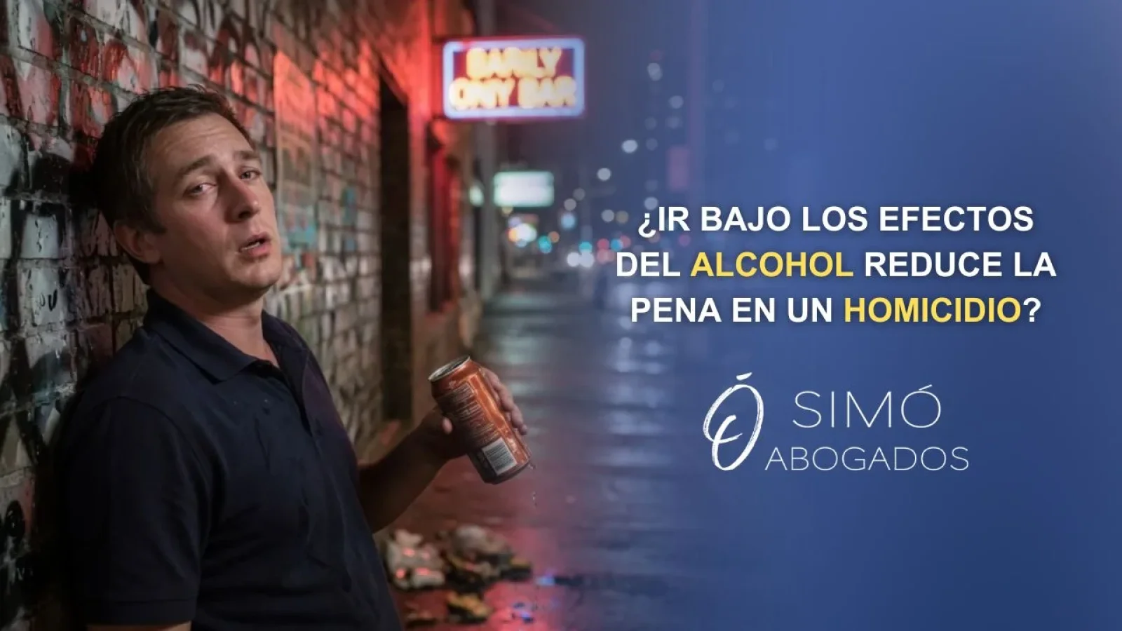 Alcohol y homicidio: cuándo reduce la pena