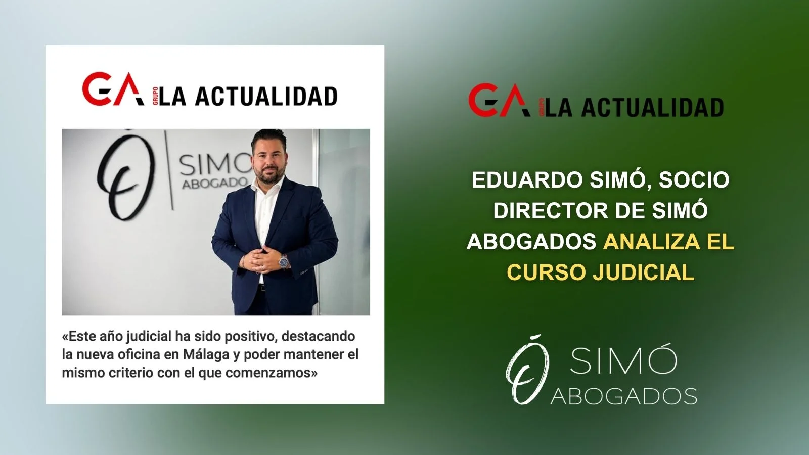 La Actualidad entrevista al socio director de SIMÓ Abogados
