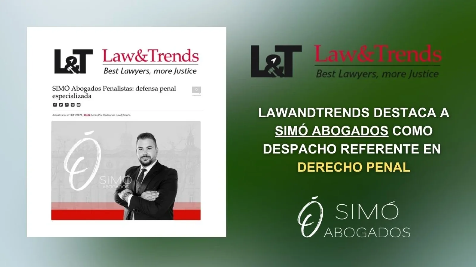 SIMÓ Abogados reconocido como despacho penalista líder