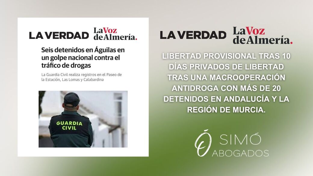Macrooperación antidroga en Murcia y Andalucía