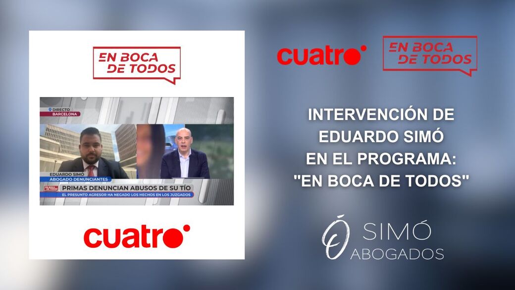 Eduardo Simó en Cuatro TV: Abogado de la Acusación