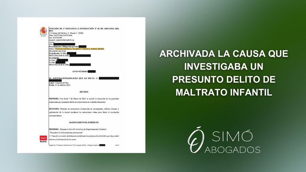 Caso de maltrato infantil en Águilas archivado