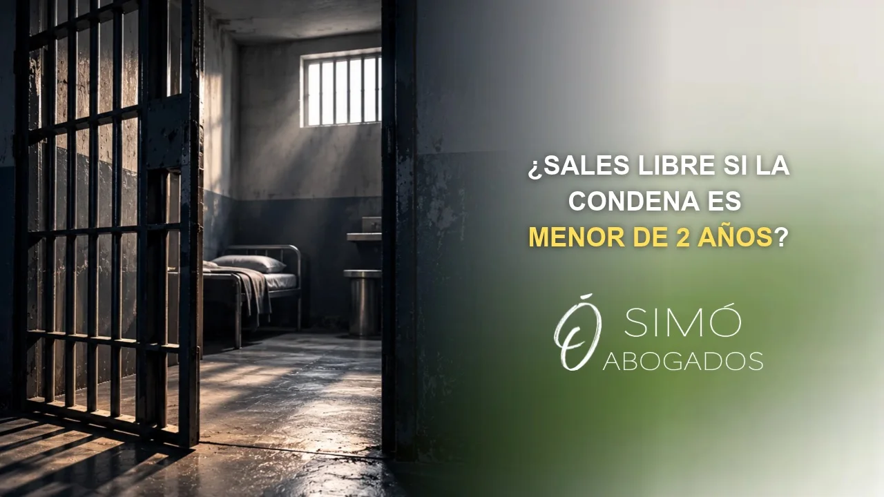 ¿Sales libre si la condena es menor de 2 años?