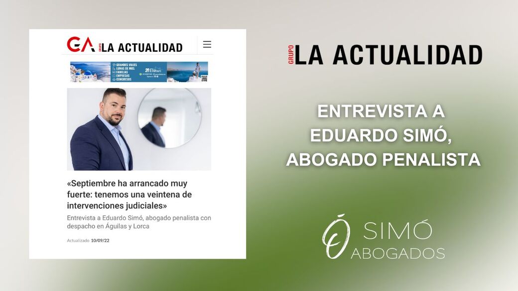 Eduardo Simó: entrevista sobre el año judicial
