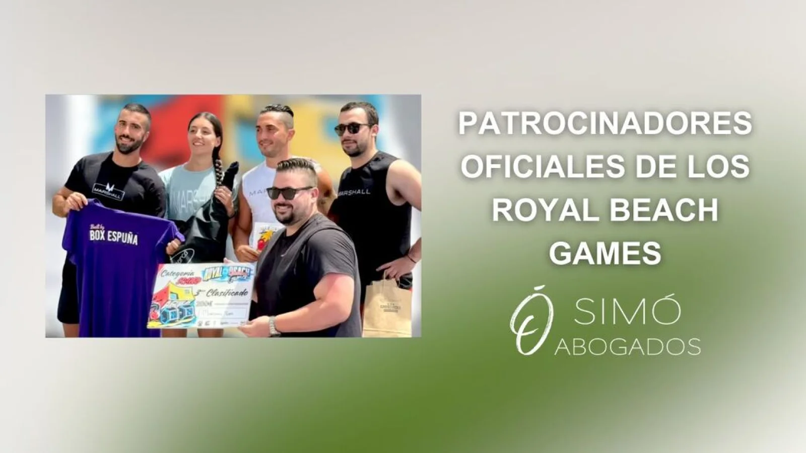 SIMÓ Abogados, patrocinador oficial de Royal Beach Games