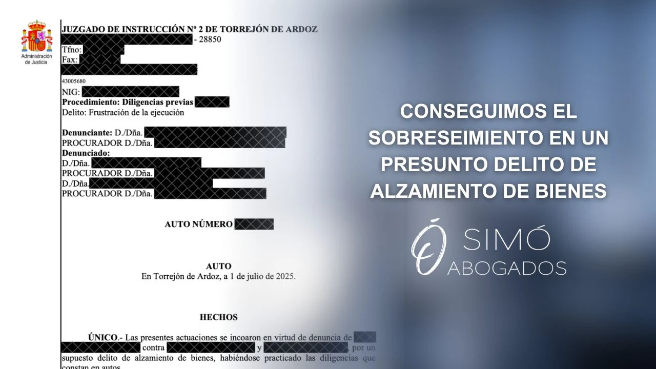 Alzamiento de bienes: defensa penal y sobreseimiento