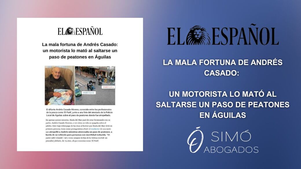 Accidente en Águilas: motorista mata a peatón