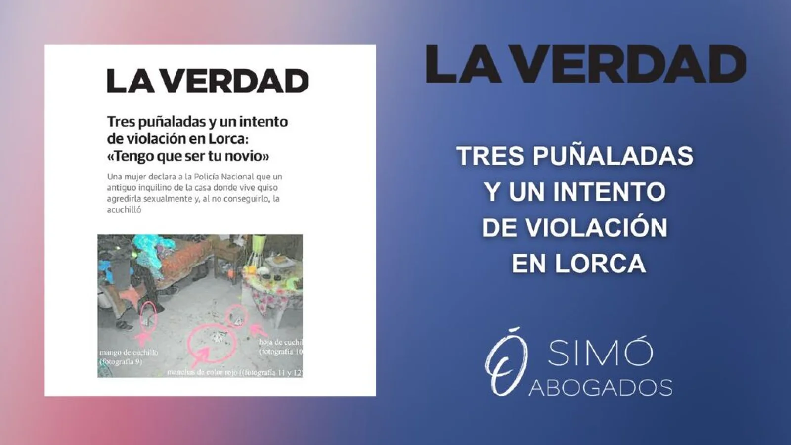 Investigación en Lorca: puñaladas e intento de violación