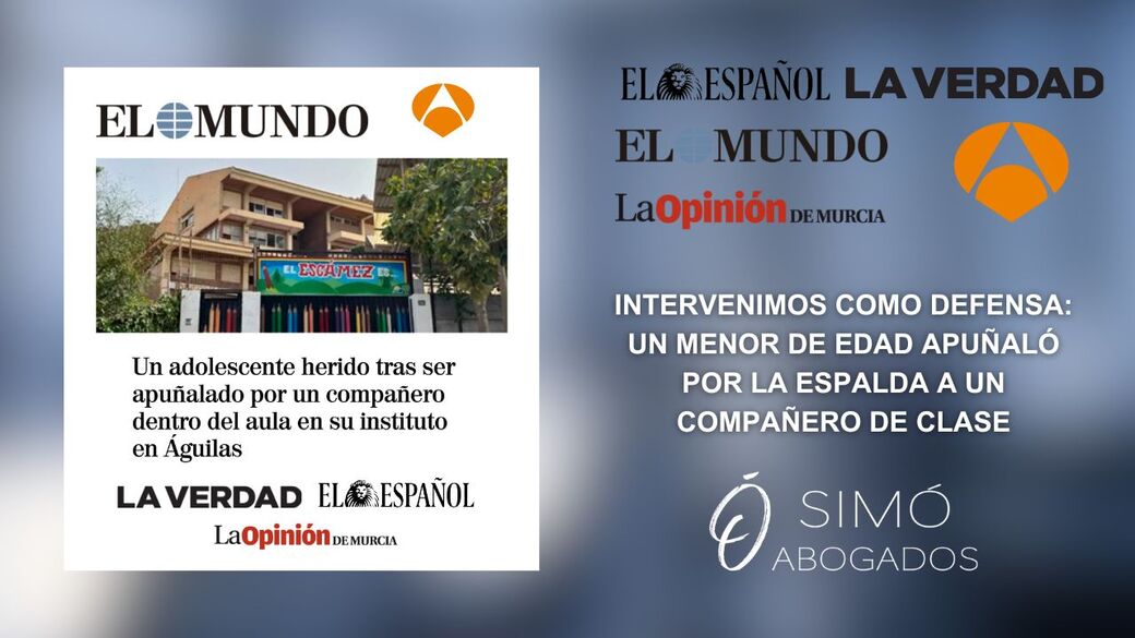 Menor apuñala a compañero en instituto de Águilas