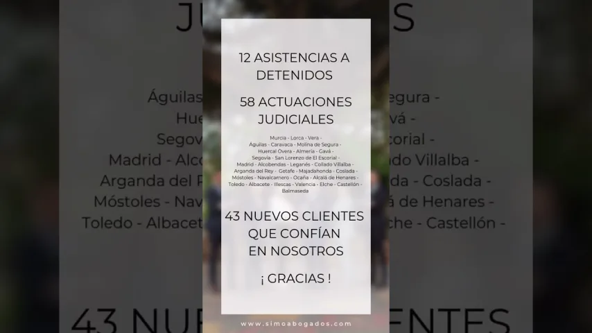 Vídeo de Ciudades en las que SIMÓ Abogados ha actuado en Octubre